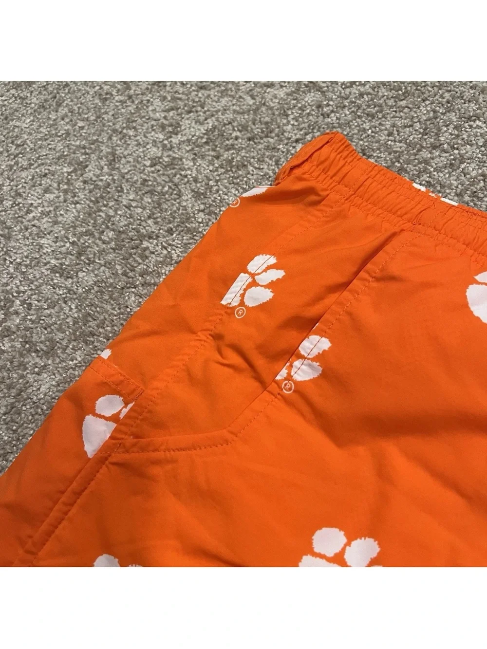 Mens Size XL Columbia Clemson Tigers Swim Trunks Shorts Orange